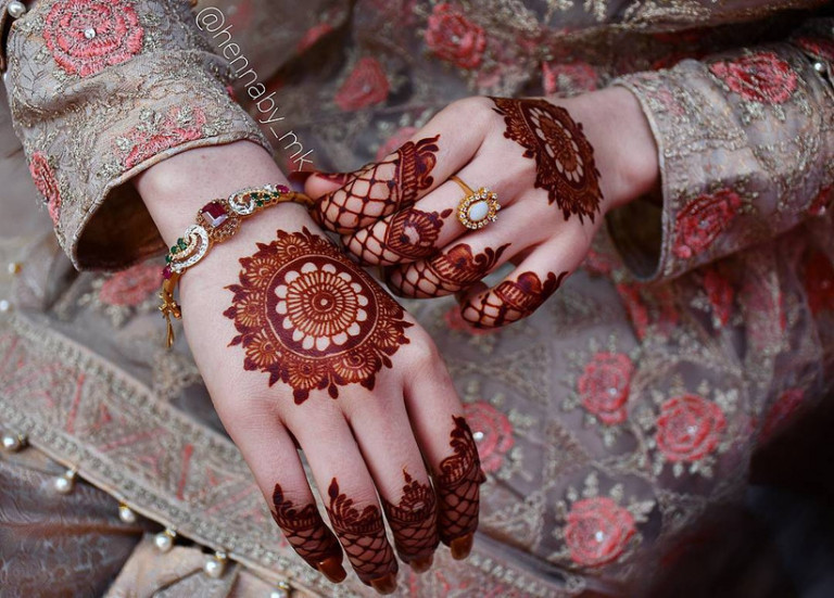 Easy Round Designgol Tikka Mehndi For Hands 2021 Fashionglint 